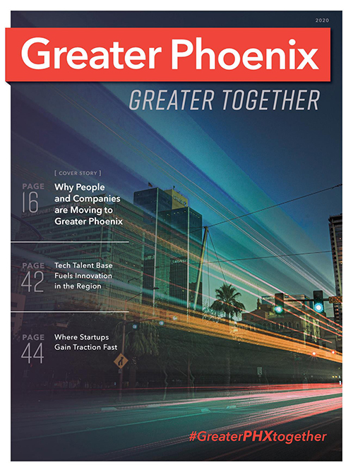 The GPEC Greater Phoenix, Greater Together 2020 publication for site selectors.