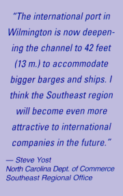 the international port in Wilmington