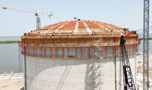 Sempra LNG tank in Cameron