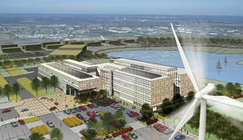 Great River Energy LEED wind turbine
