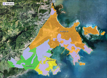 Redevelopment map of the former Roosevelt Roads Navy Base