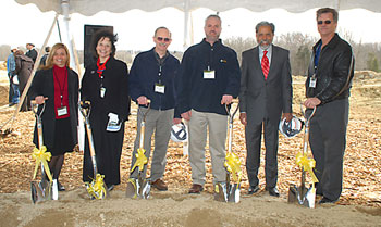 FM Global officials at April 10 groundbreaking