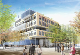 Render of Harvard's Allston Science Complex