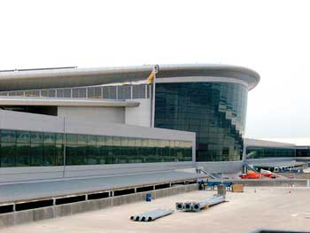 The new main terminal Indianapolis International Airport