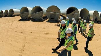 Utah's largest renewable-energy project, the Milford Wind Corridor, will be home to 97 wind turbines.