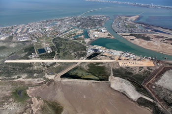 The deepwater access at Port Isabel was one lure for Subsea 7, whose spoolbase footprint is shown above.