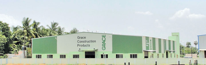 W.R. Grace recently opened a plant in Chennai for production of chemicals for the construction sector.