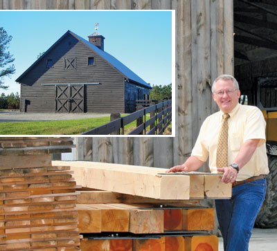 Len Dickinson Co founder of Sand Creek Post and Beam in Wayne, Nebraska