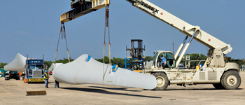 The Port of Corpus Christi is one of several Texas ports benefiting from cargo supplying the wind energy sector.