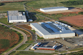 Tower Tech Systems builds wind turbine towers in its new Abilene facility.