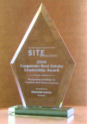 Site Selection 2000 Corporate Real Leadership Award