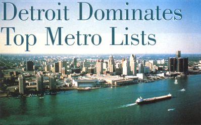 Detroit Dominates Top Metro Lists