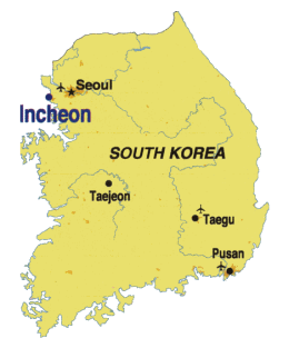 Incheon South Korea Map World Reports, Site Selection Magazine, July 2002