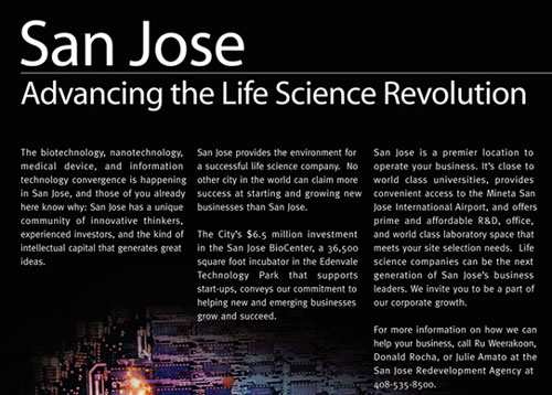 San Jose: Advancing the Life Science Revolution