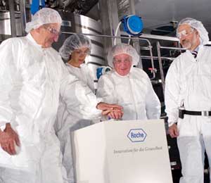 Roche executives and local officials open facility