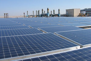 Merck's solar energy system with more than 1500 roof panels