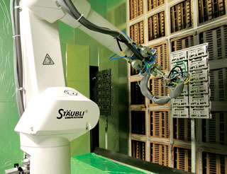  Stäubli's RXPaint robot