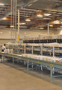 Pitney Bowes' new sorting facility in Corona, California