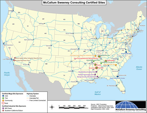 McCallum Sweeney Consulting has certified sites all over the U.S. See map below for a detailed breakdown.