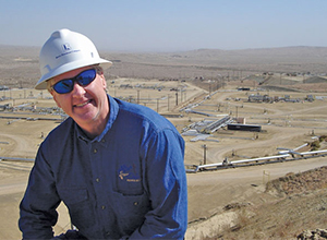 Steven Wells, BLM Division Chief for Fluid Minerals, stands in front of the Midway Sunset property in Bakersfield, a mixed ownership area of historic oil production over the past 100 years.