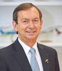 Luiz Fernando Fuchs, president of Embraer Aviation Europe, calls the company’s manufacturing plants making composite and aluminum components in Évora (pictured) “unique within our global operations” due to their state-of-the-art technology and talent. 