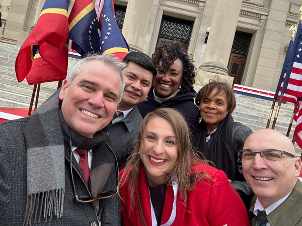 MDA Executive Director Bill Cork and MDA International Trade Office staff attend Gov. Tate Reeves’ inauguration in January.