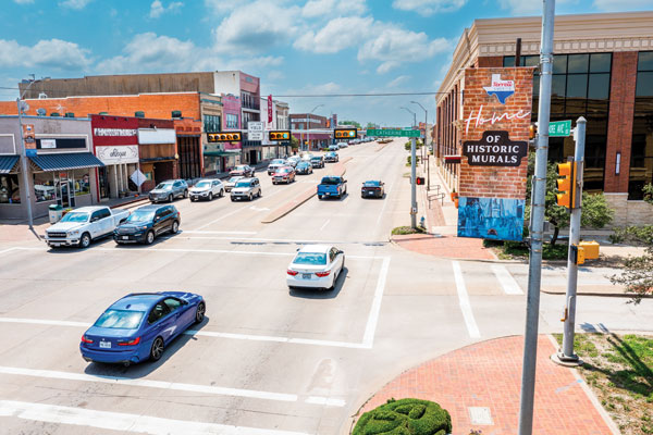 Terrell’s historic downtown district