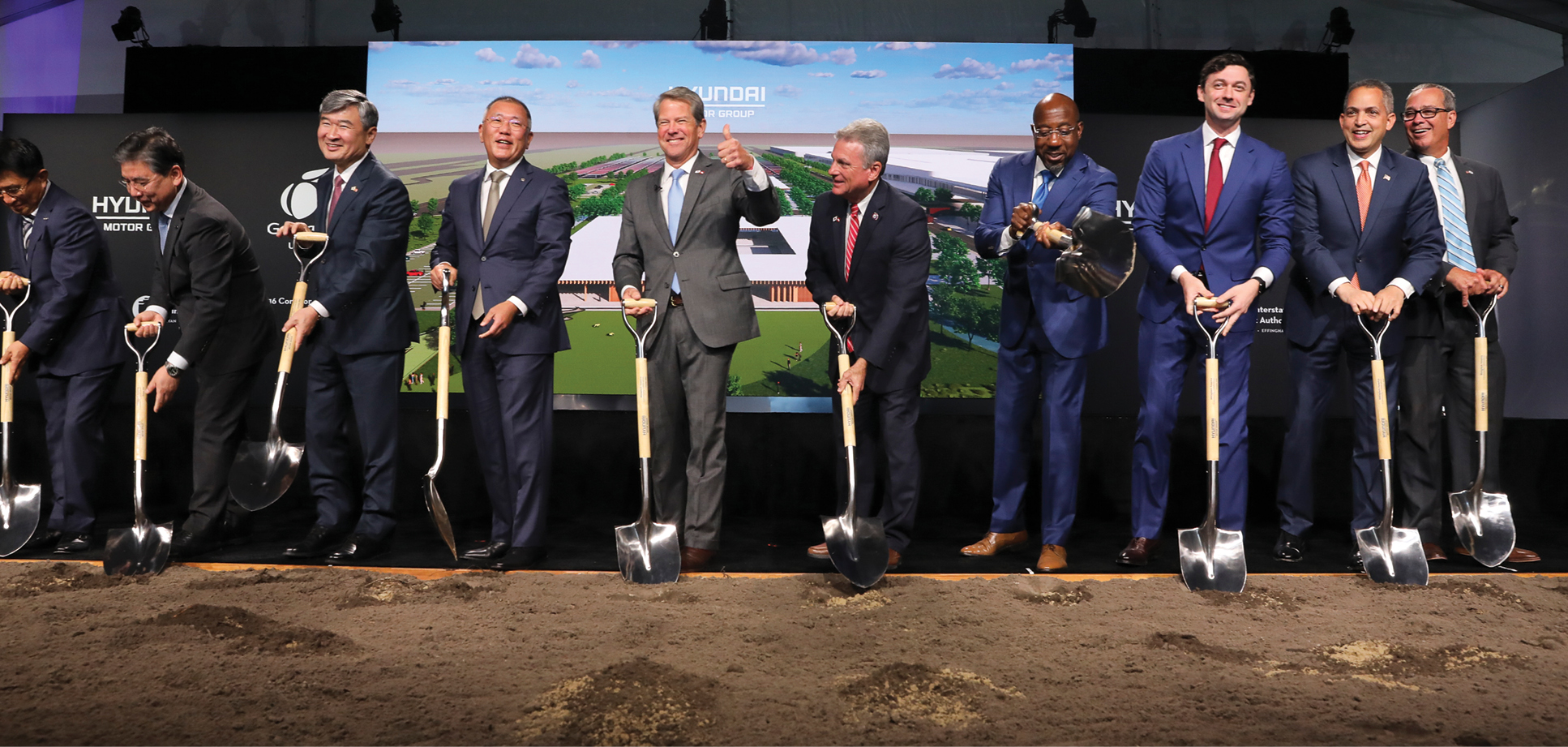 Hyundai broke ground on its Metaplant near Savannah in October. Courtesy: georgia.gov