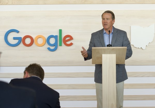 Announces Google’s expansion in Ohio. Photo courtesy of the Office of the Lieutenant Governor of Ohio