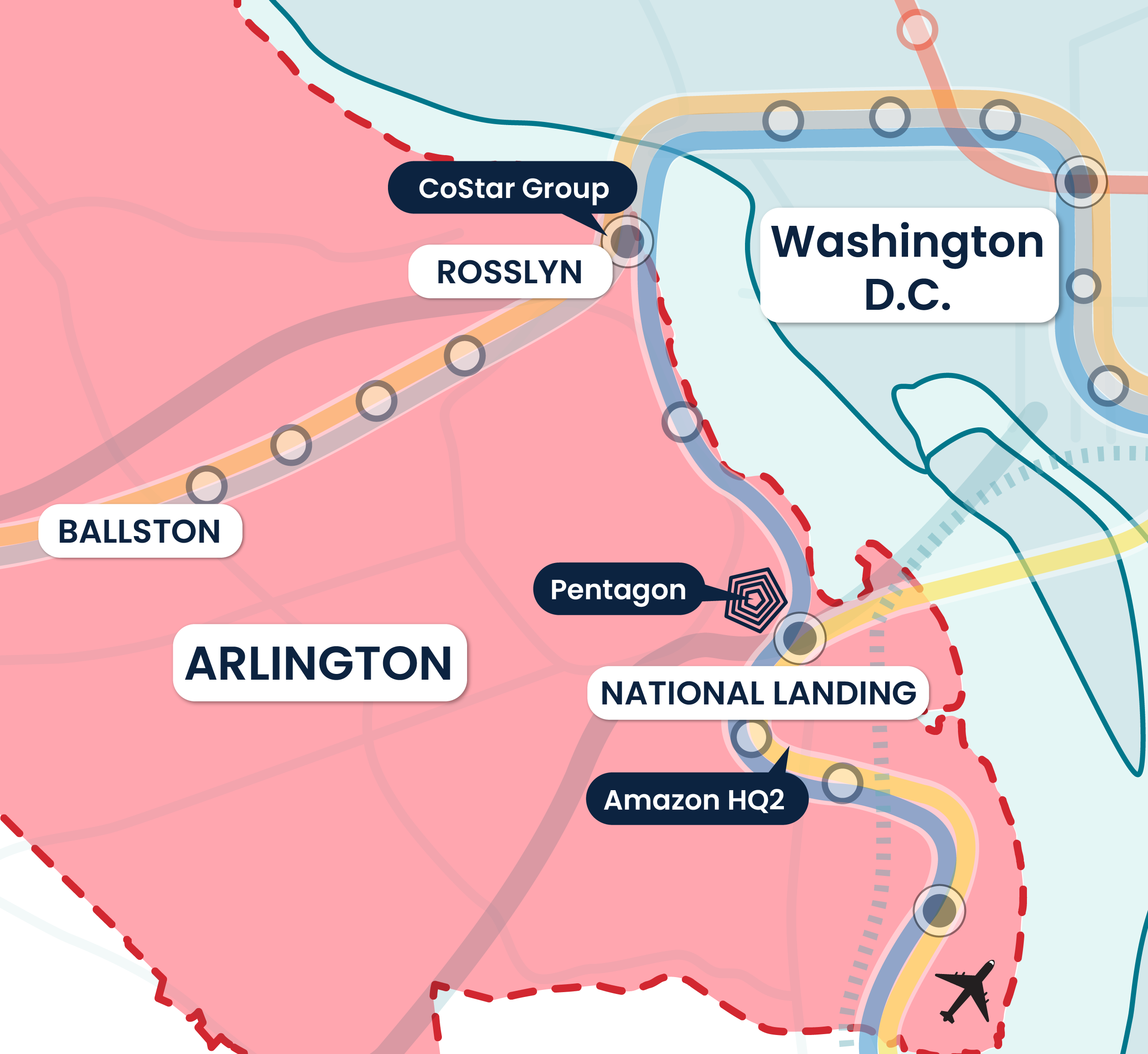 Map of Rosslyn.Arlington