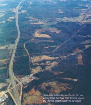 Sites along I-85 in Jackson County, Ga. 