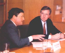 Richard Lilleston of Merrill Lynch (left) and Stephen Bell of Fidelity Corporate Real Estate