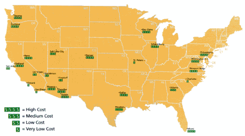 Map of U.S.