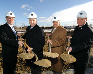 UPS officials Jim Wilson, Jim Lambis, Mike Tierney and Keith Porter