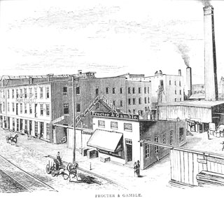 Proctor & Gamble's Cincinnati plant in 1859