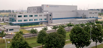 Novartis' pharmaceutical plant in Singapore