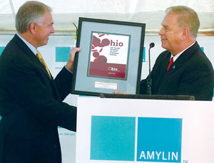 Ohio Governor Ted Strickland and Daniel Bradbury