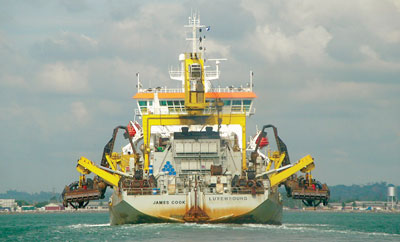 Dredging the Port of Cortes in Honduras