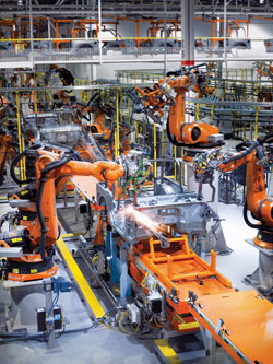 Kuka Roboter is one of the leading suppliers of industrial robots.