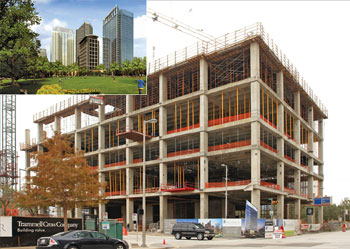 Hess Building construction and render