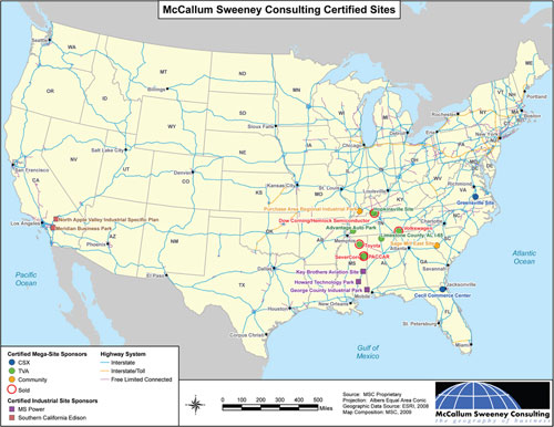 McCallum Sweeney Consulting has certified sites all over the U.S. See map below for a detailed breakdown.