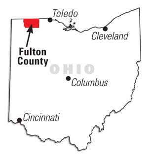 Fulton County, Ohio map