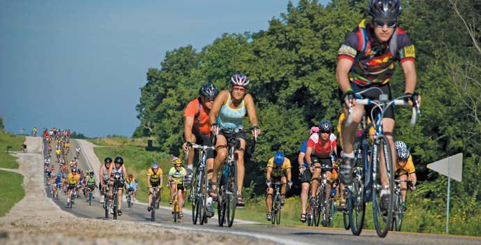 RAGBRAI Bike Race in Iowa