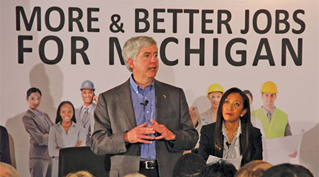 GovRickSnyder_OaklandCommunityCollege_FarmingtonHills