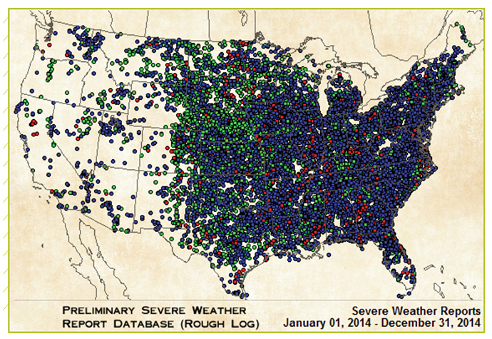 Severe Weather US Map