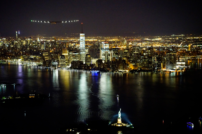 Solar Impulse Statue Of Liberty