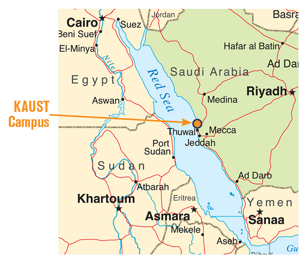 KAUST Campus Region Map