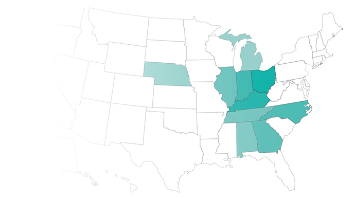 Top States with Most Micros