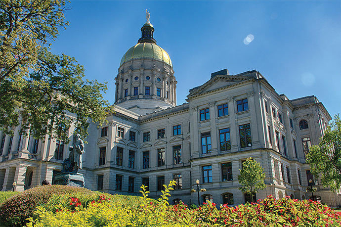 Outside Georgia capitol