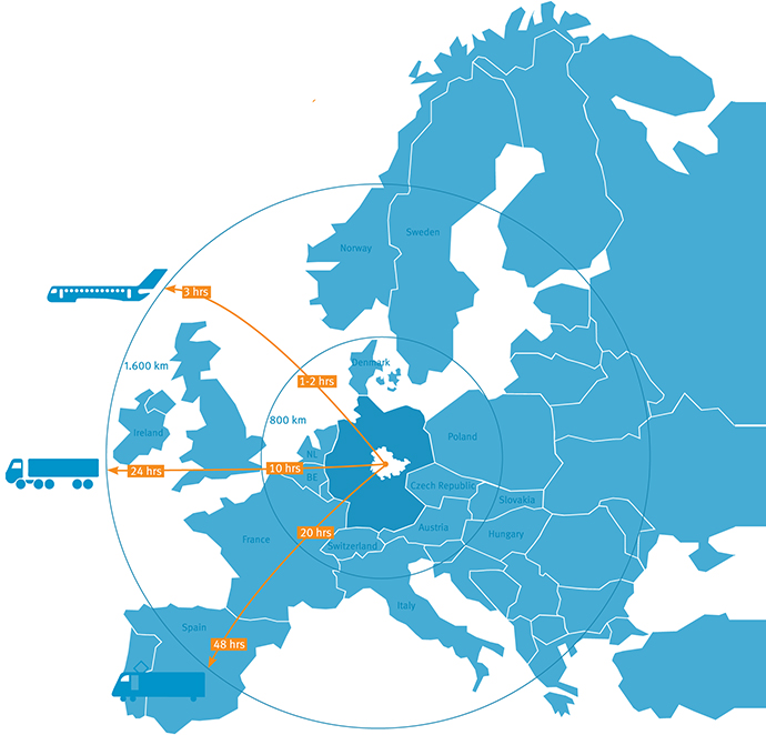 LEG Thuringia Europe map